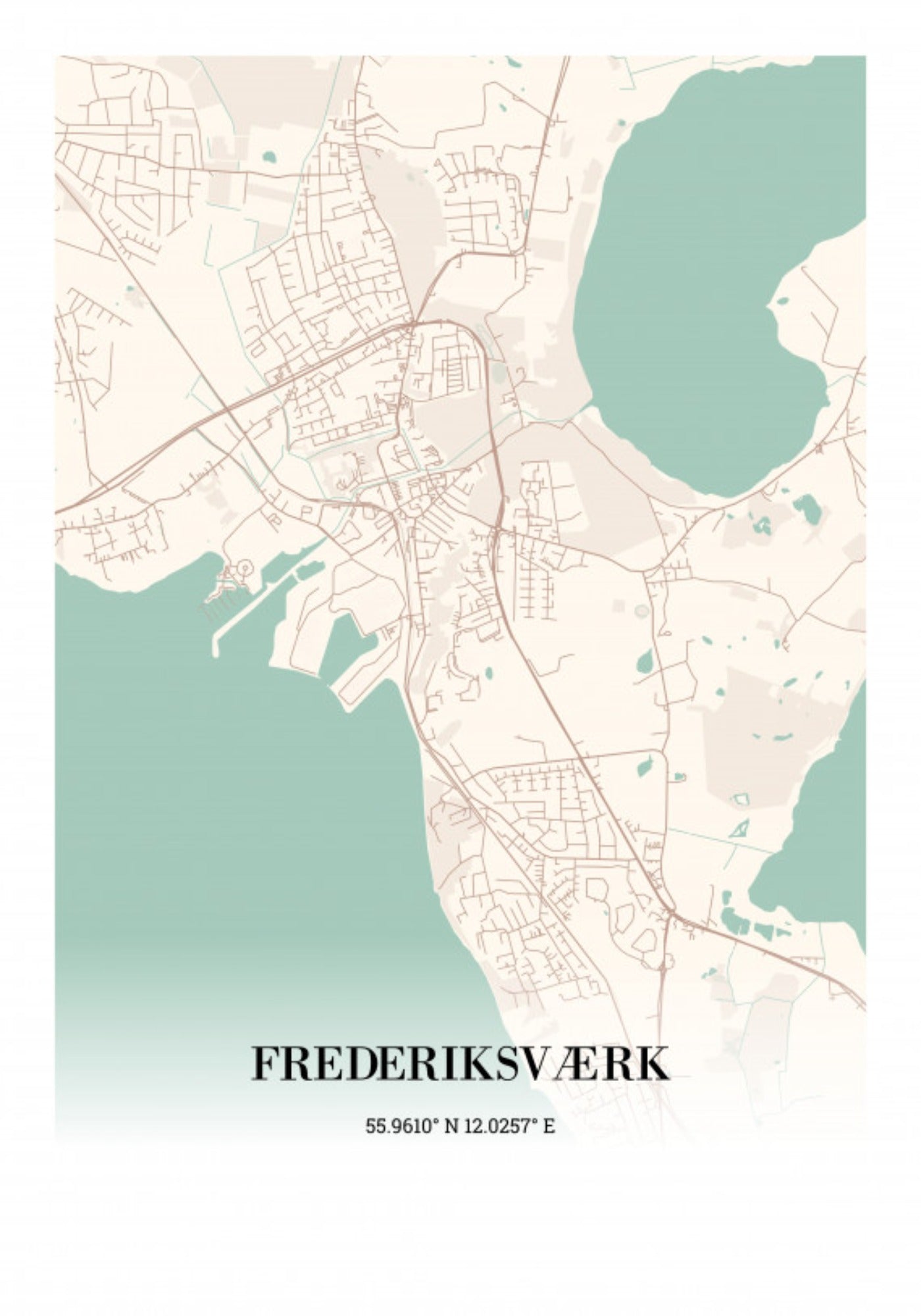 Frederiksværk plakat 21x30cm (A4)