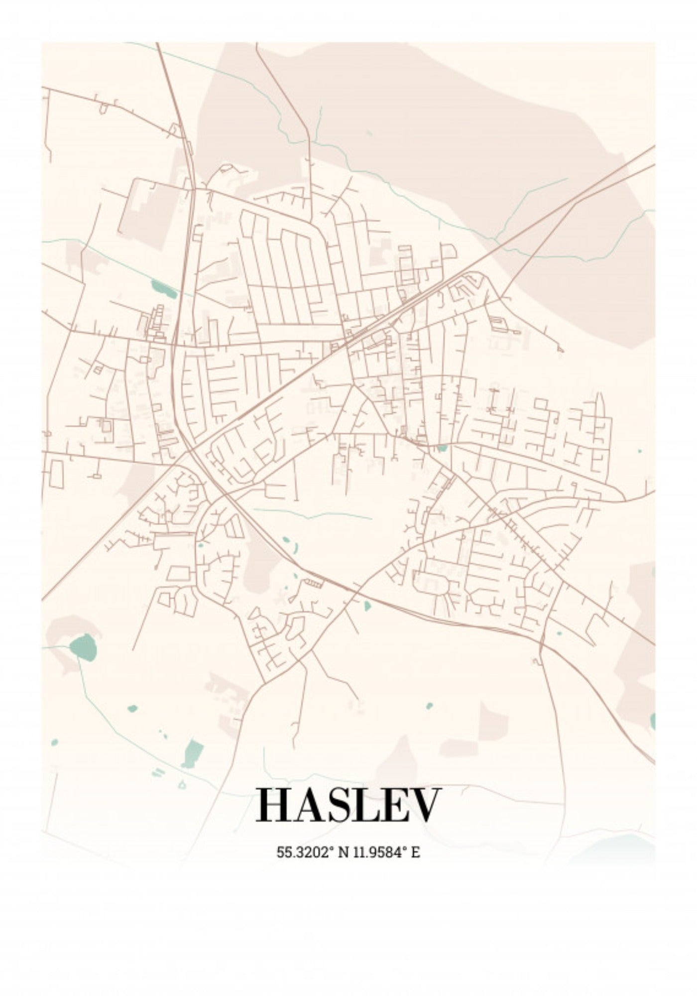 Haslev plakat 70x100 cm (B1)