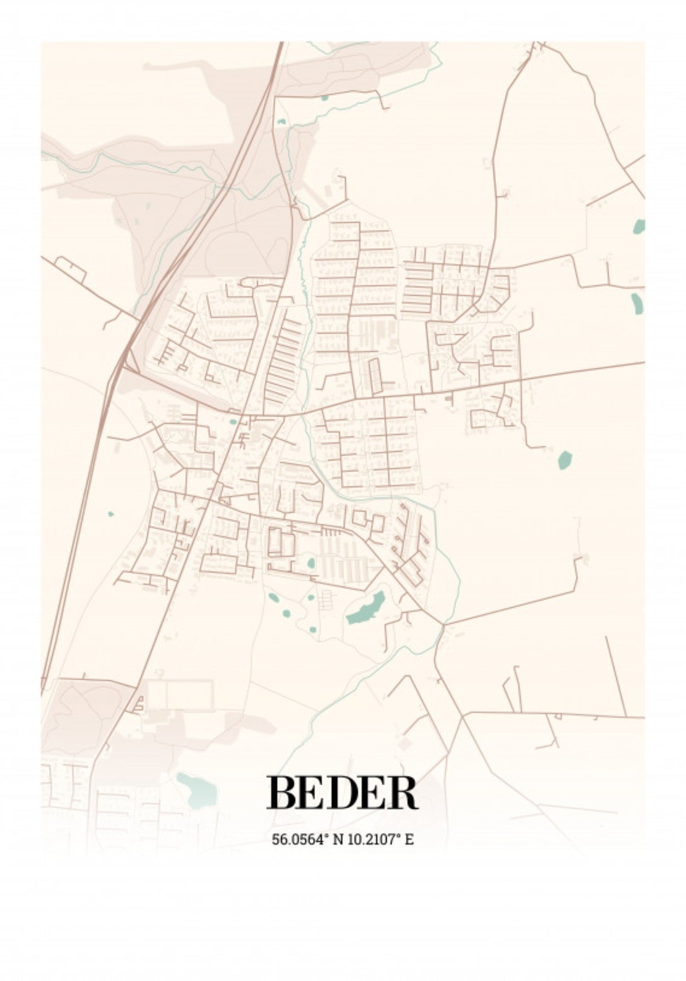 Beder plakat 70x100 cm (B1)
