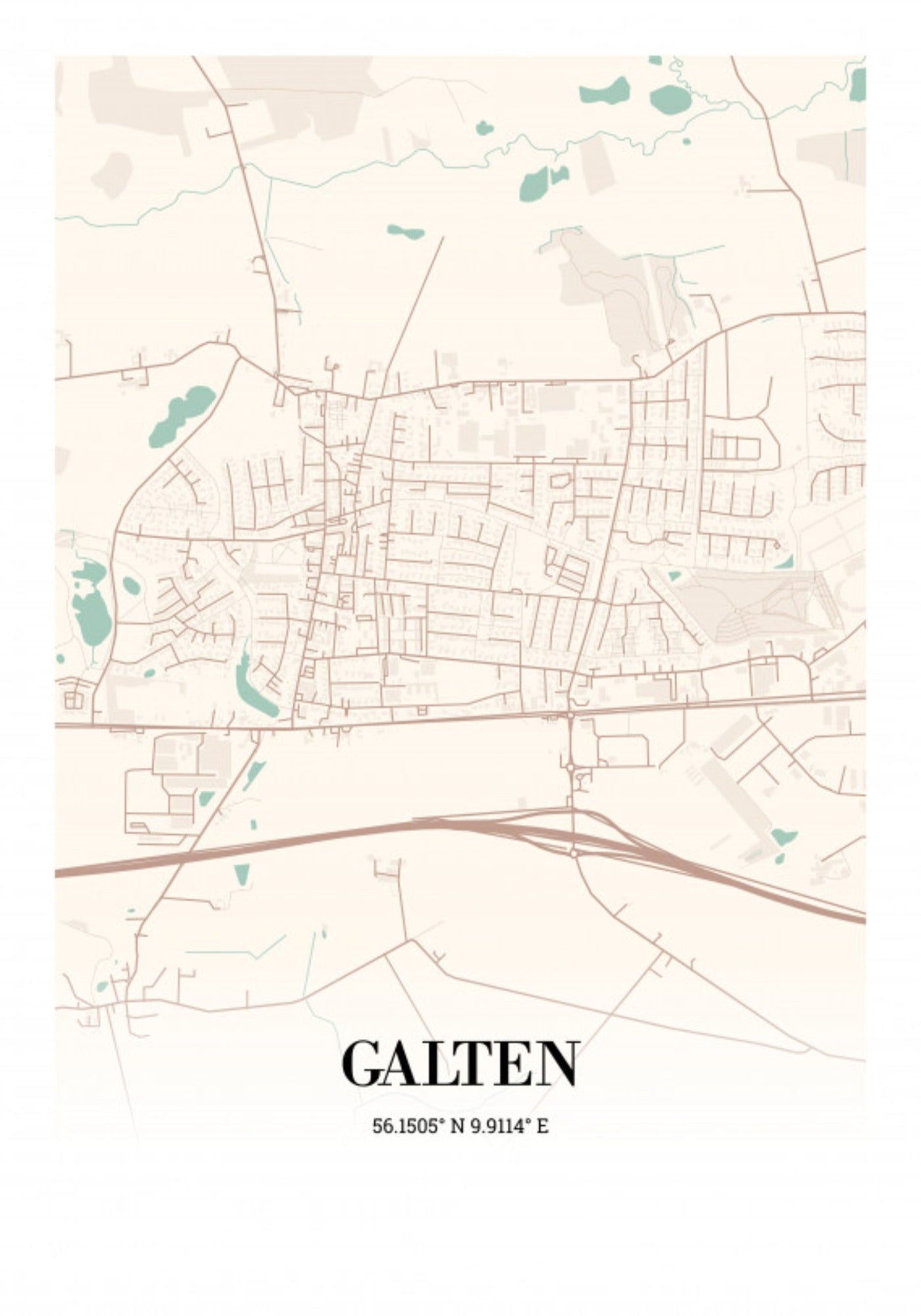 Galten plakat 70x100 cm (B1)