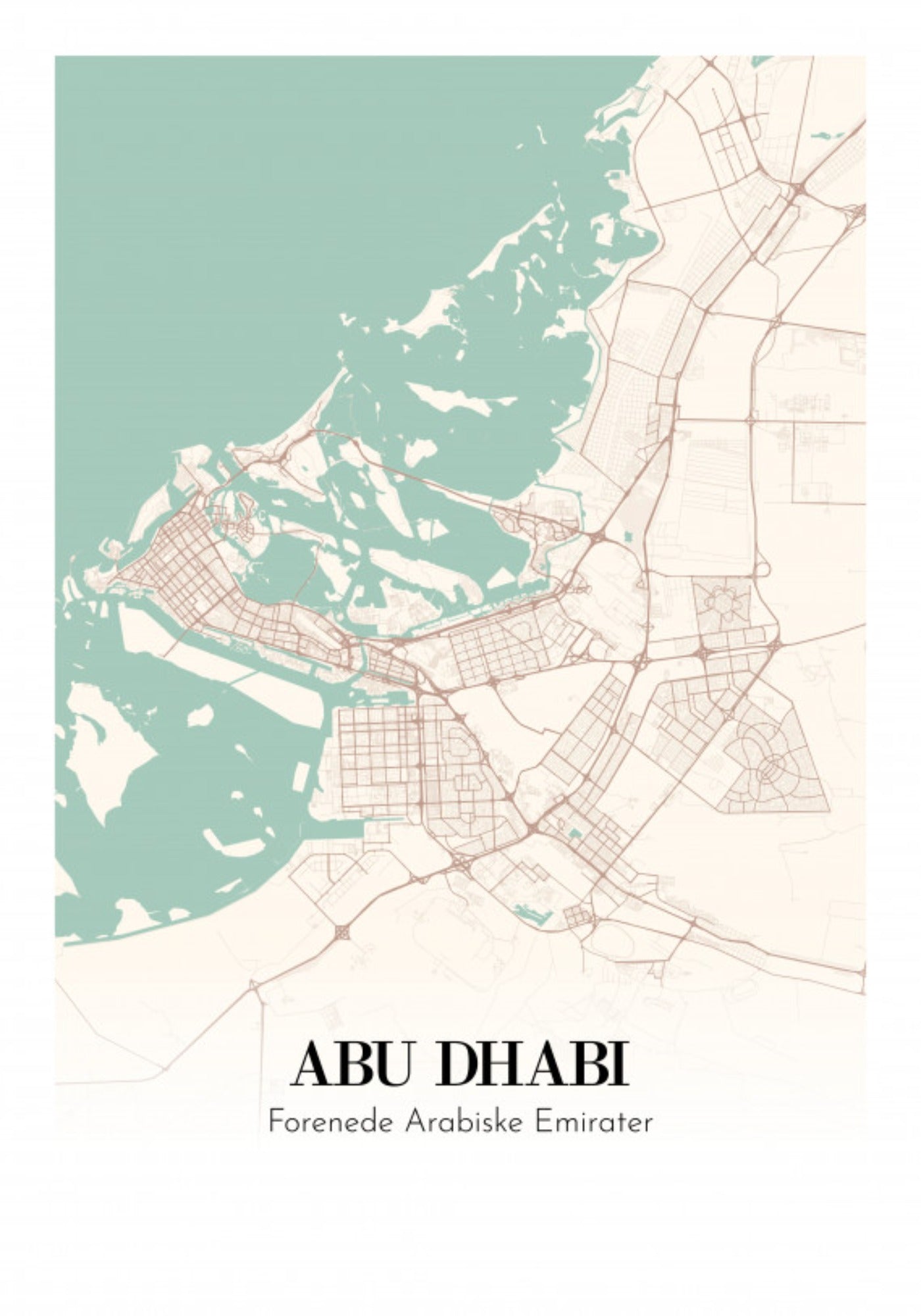 Abu Dhabi - Forenede Arabiske Emirater 21x30cm (A4)