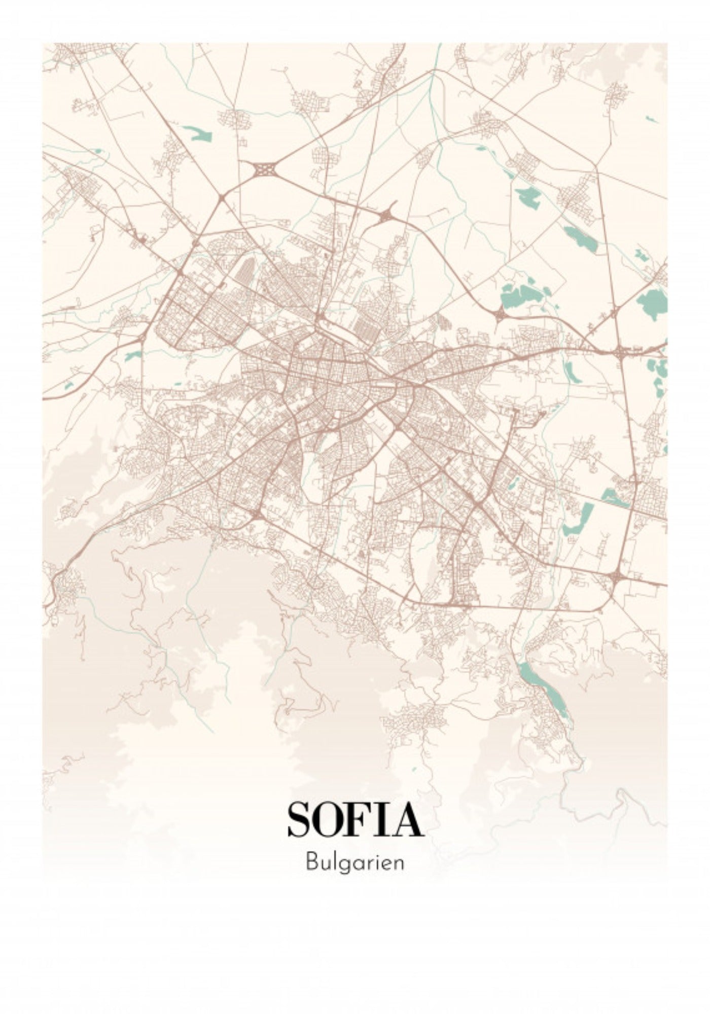 Sofia - Bulgarien 21x30cm (A4)