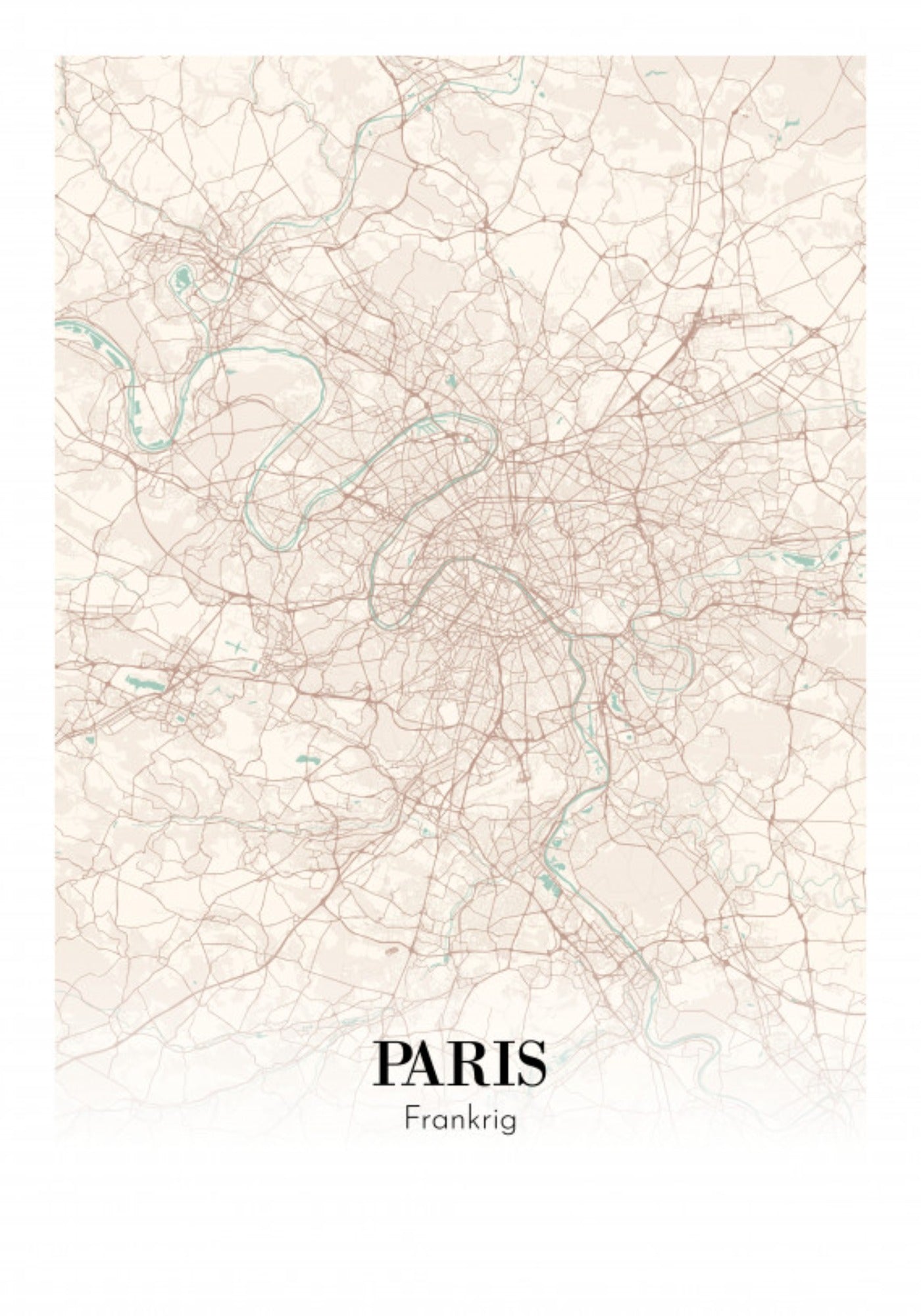 Paris - Frankrig 21x30cm (A4)