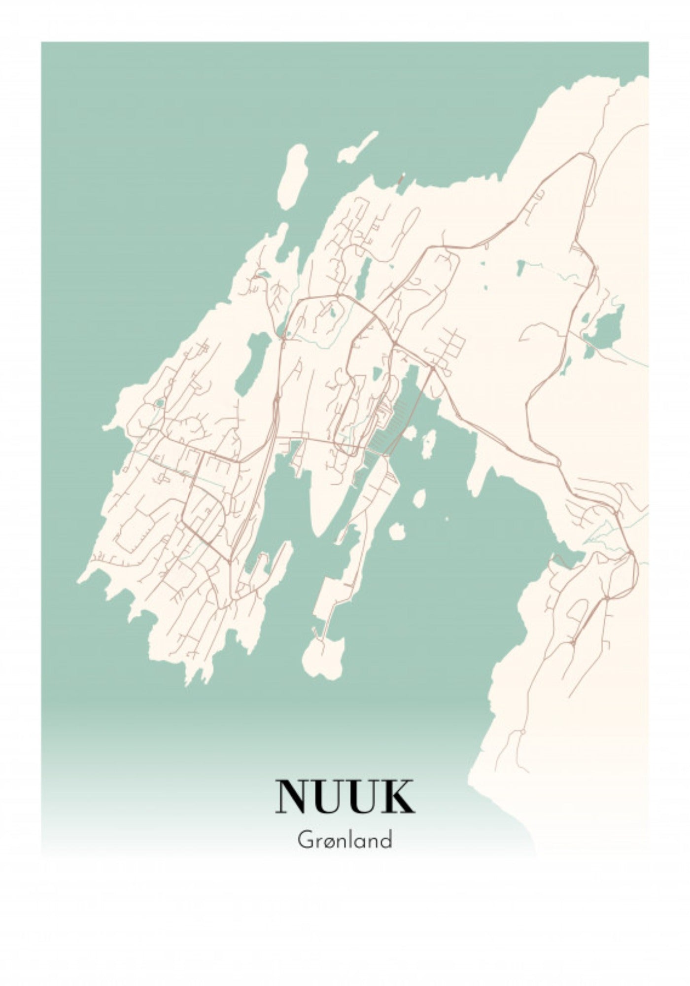 Nuuk - Grønland 21x30cm (A4)