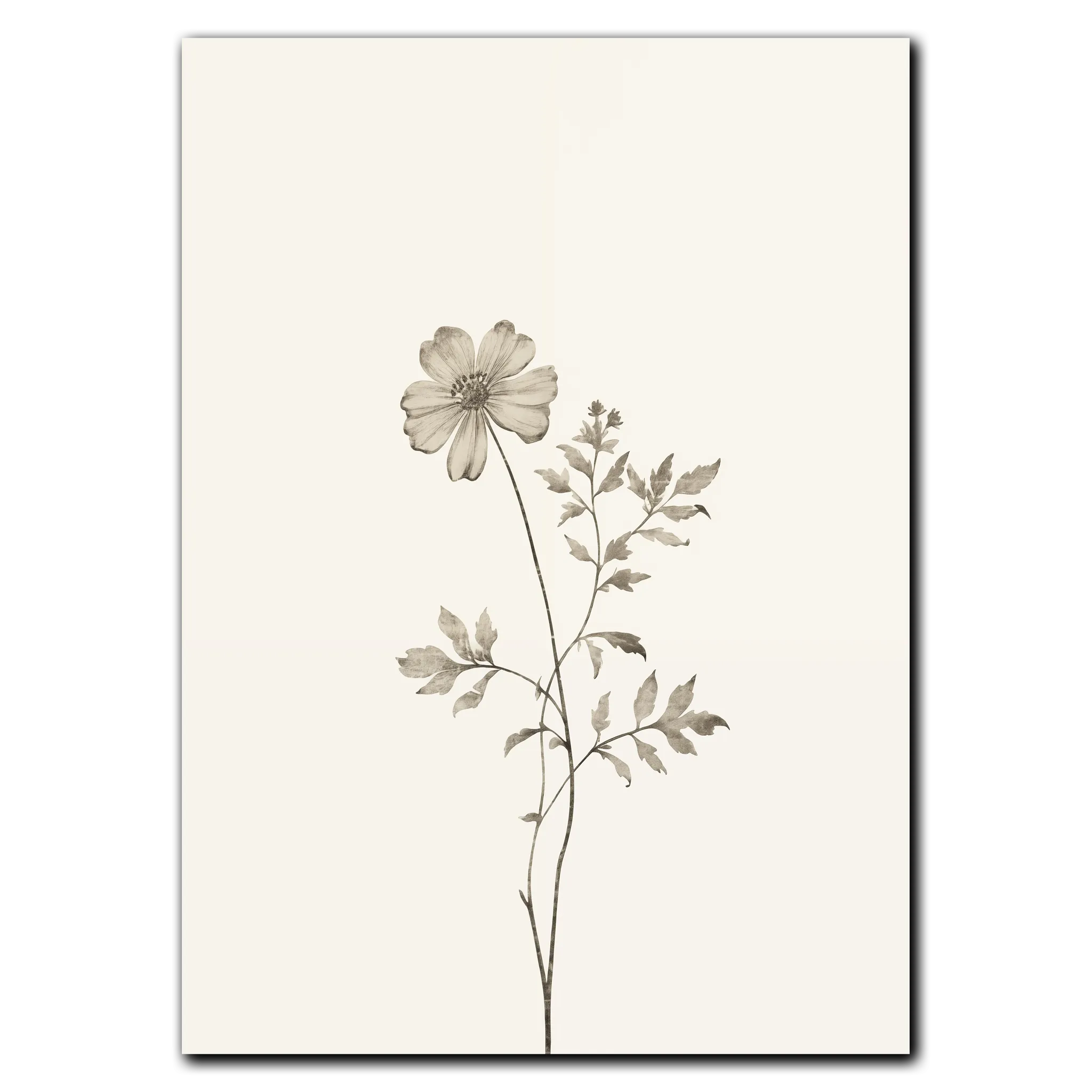 Aesthetic Flower Plakat 21x30 cm (A4) / Egetræ