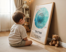 Indlæs billede til gallerivisning Zodiac fødselsplakat Plakana
