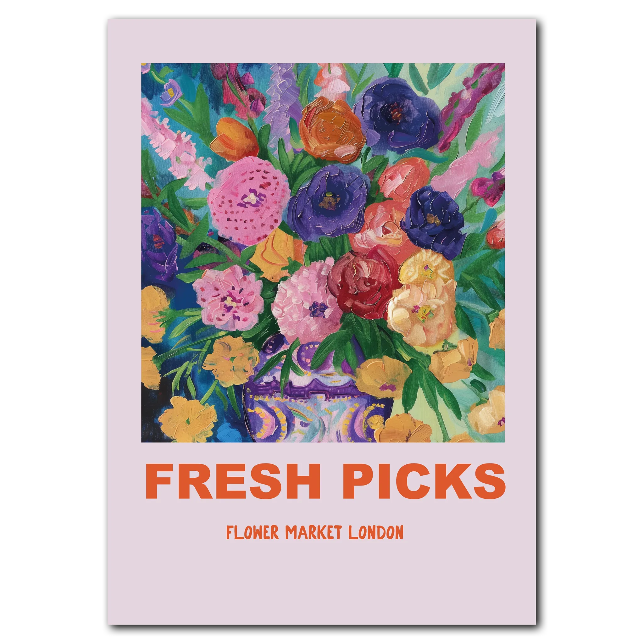 Fresh Picks - London Plakat 21x30 cm (A4) / Egetræ