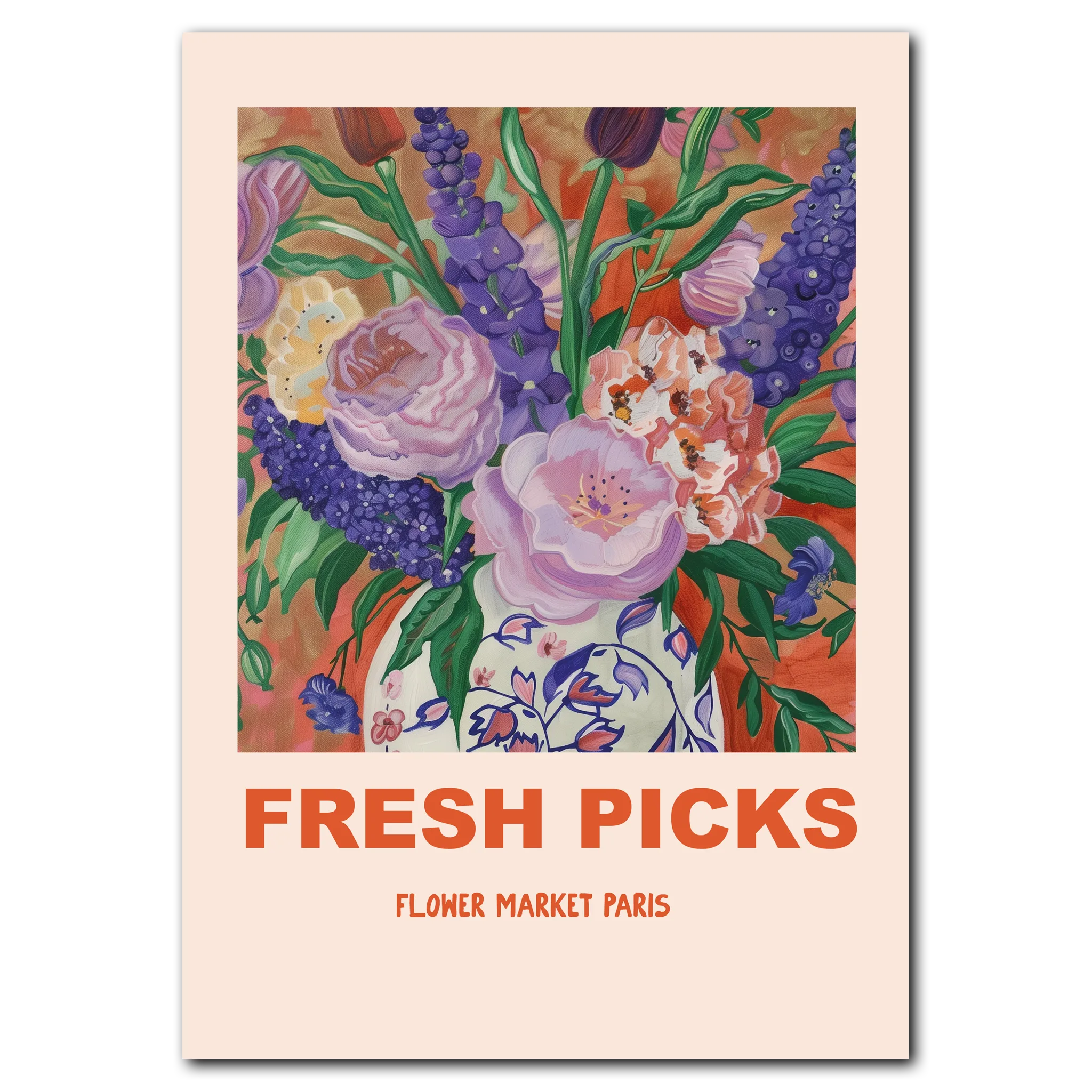 Fresh Picks - Paris 21x30 cm (A4) / Egetræ