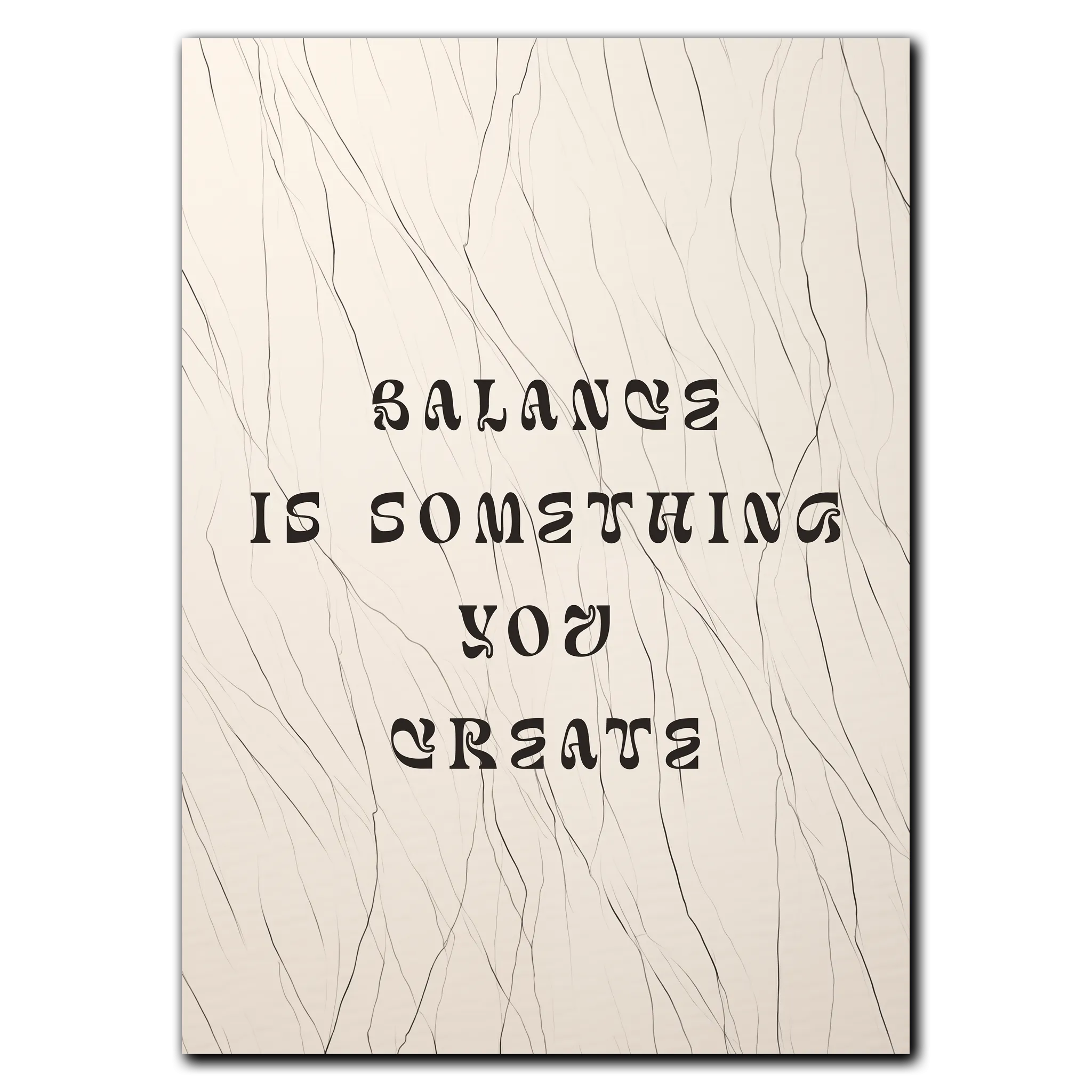 Inner Balance Plakat 21x30 cm (A4) / Egetræ