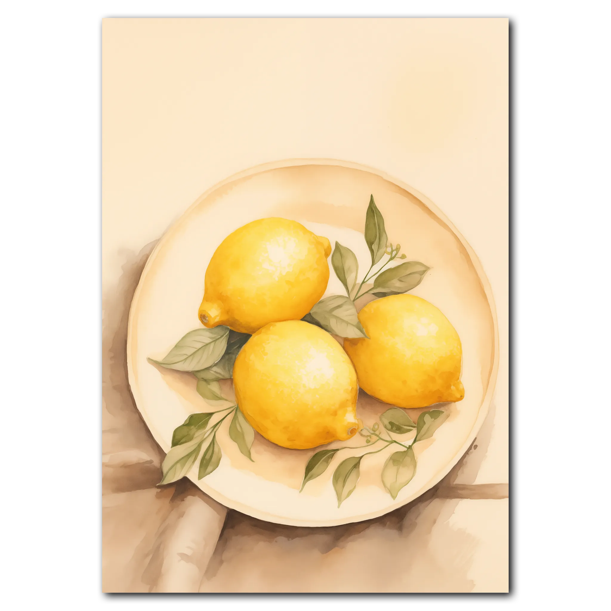 Lemon Symphoni Plakat 30x42 cm (A3) / Egetræ