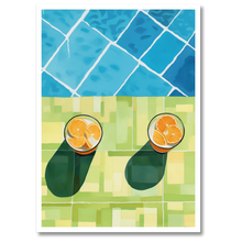 Indlæs billede til gallerivisning Poolside Lemons Plakat
