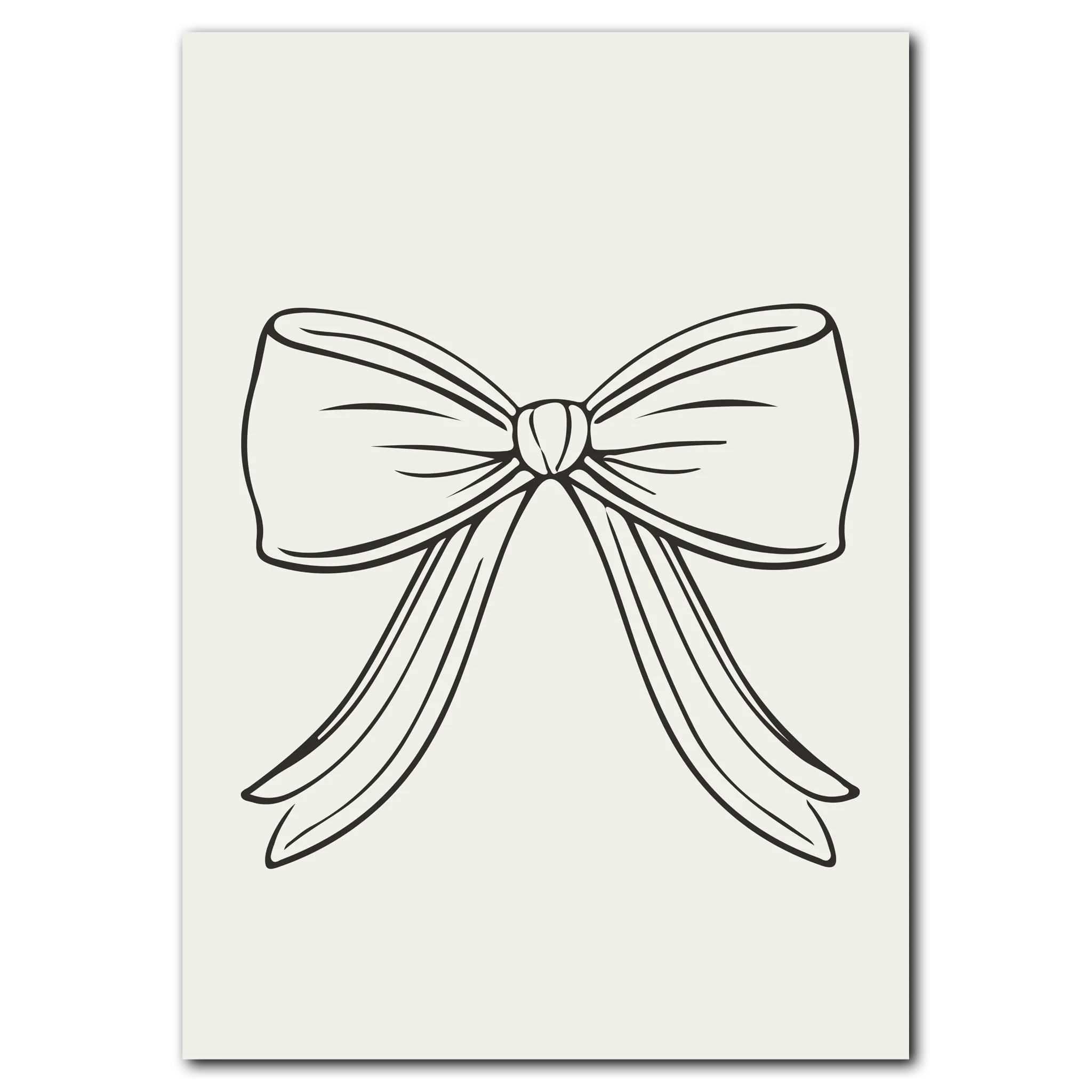 Ribbon No. 1 Plakat 50x70 cm (B2) / Sort egetræ