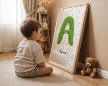 Indlæs billede til gallerivisning Navne plakat med bogstav Plakana
