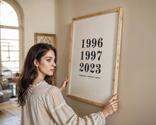 Indlæs billede til gallerivisning Familieplakat - 3 årstal Plakana
