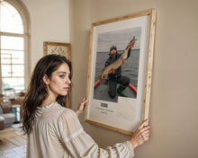 Indlæs billede til gallerivisning Fiskeplakat m/bykort Plakana
