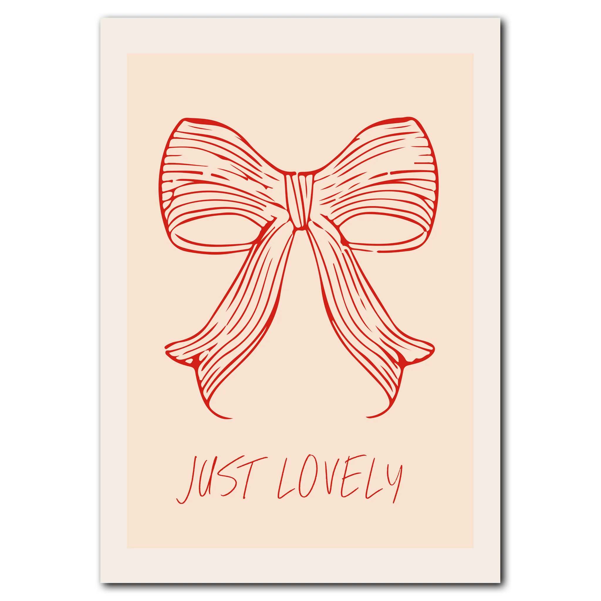 Just Lovely Plakat 21x30 cm (A4) / Ingen ramme