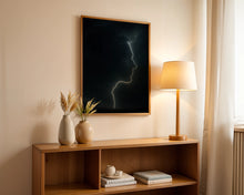 Indlæs billede til gallerivisning Lightning Face plakat Plakana
