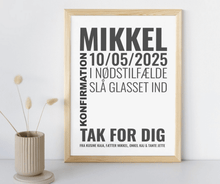 Indlæs billede til gallerivisning Personlig plakat til pengegave Plakana
