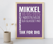 Indlæs billede til gallerivisning Personlig plakat til pengegave Plakana

