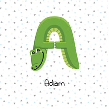 Indlæs billede til gallerivisning Navne plakat med bogstav Plakana
